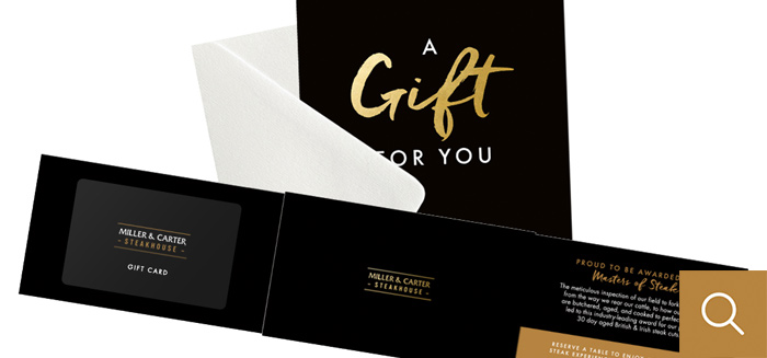 Miller & Carter Gift Voucher at Miller & Carter Ainsdale in Southport