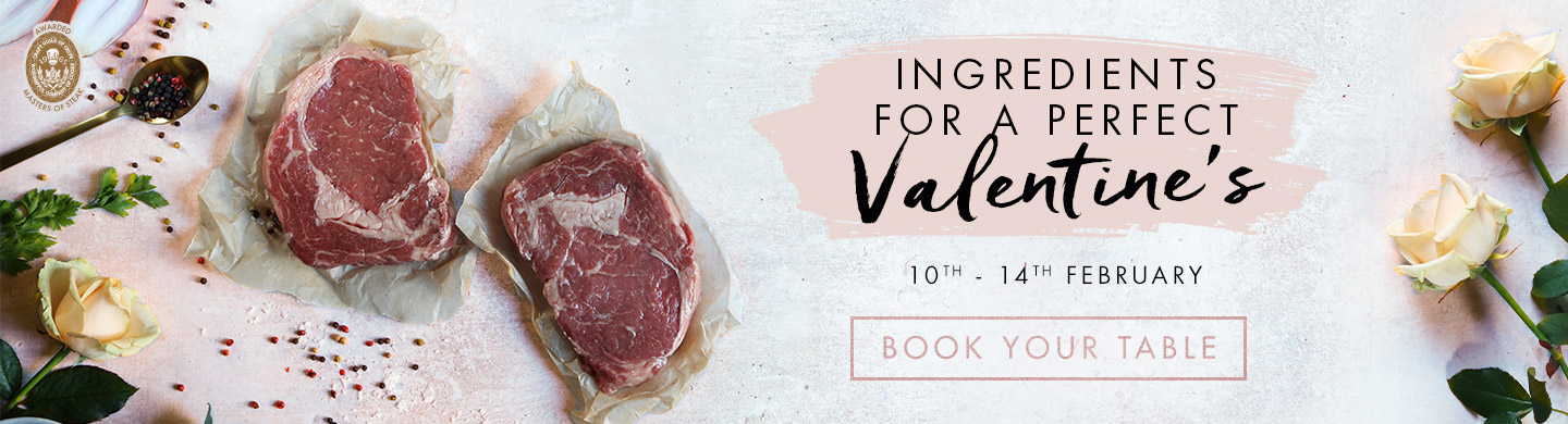 Valentine’s Day 2020 - Book Now at Miller & Carter